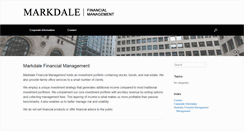 Desktop Screenshot of markdalefinancialmanagement.com